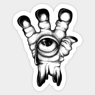 Alien Hand Sticker